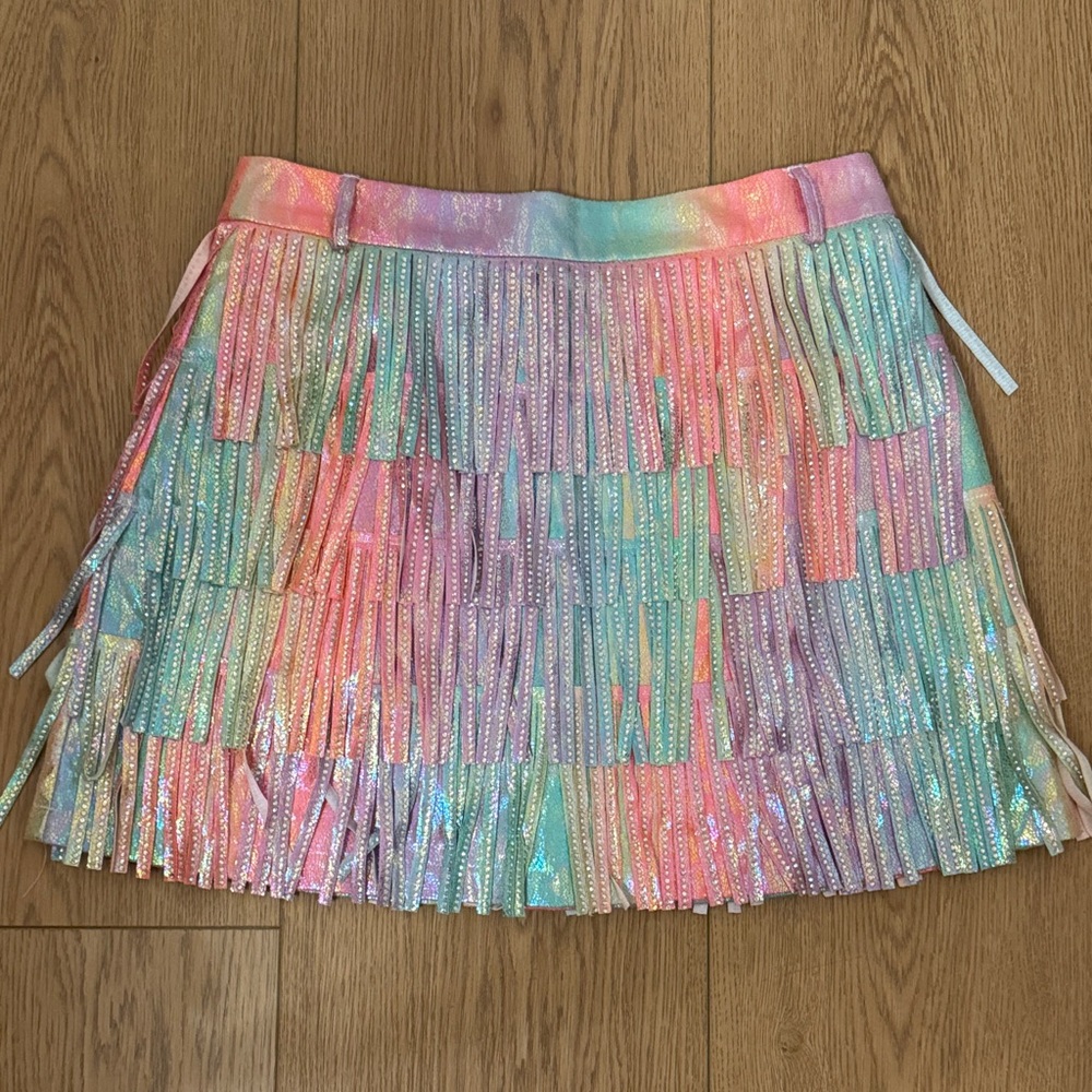 Queen of sparkles Multicolor Fringe Skirt